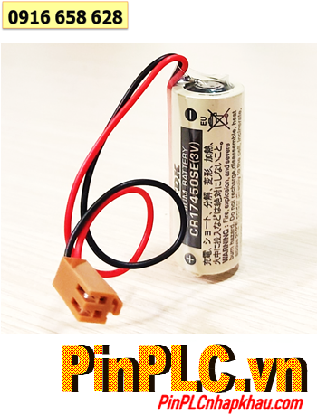 FDK CR17450SE; Pin nuôi nguồn PLC FDK CR17450SE lithium 3v 4/5A 2500mAh _Xuất xứ Nhật